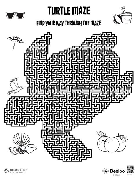 Turtle Maze Beeloo Printable Crafts For Kids 6j6p676ml