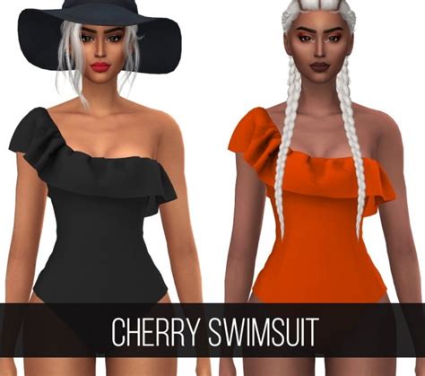Cherry Swimsuit At Fifthscreations The Sims 4 Catalog