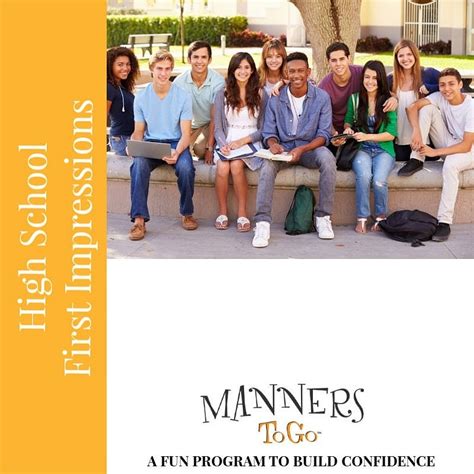 First Impressions Manners Curriculum High School Manners To Go™