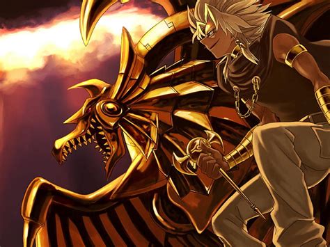 1366x768px 720p Free Download The Winged Dragon Of Ra And Marik Ishtar