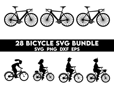 Bicycle Svg Bundle Bicycle Svg Bike Svg Bike Clipart Mountain Bike