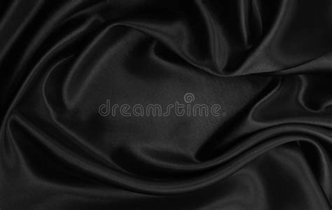 Smooth Elegant Black Silk Or Satin Texture As Abstract Background