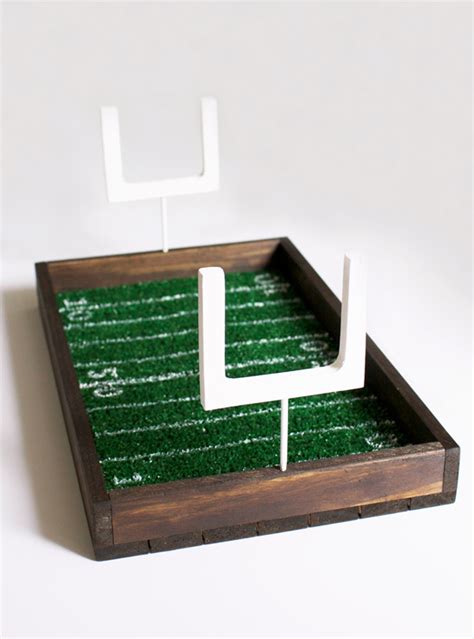 Diy Football Field Serving Tray At Home In Love