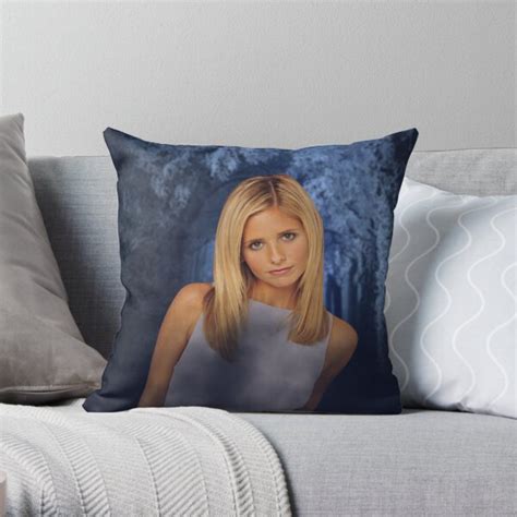 Buffy The Vampire Slayer Throw Pillow By Elvianna Redbubble