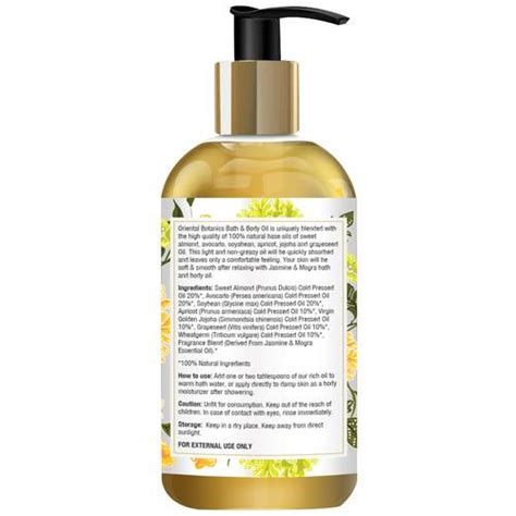 Buy Oriental Botanics Bath And Body Oil Jasmine And Mogra Online At Best Price Of Rs 44037