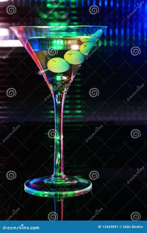 Green Martini Glass Stock Image Image Of Green Drink 12469891