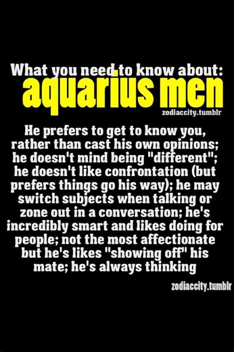 Aquarius Personality Male