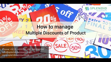 How To Manage Multiple Discounts Of Product In Splendid Accounts Youtube