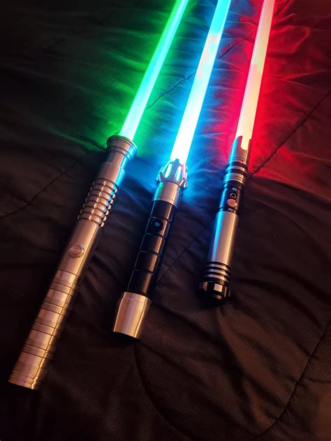 My First Lightsabers All 3 Mystery Box Sabers 2 Us And 1 Crimson Dawn