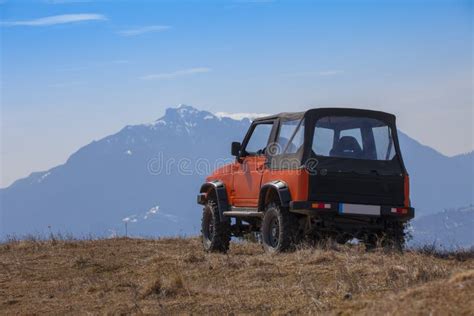 Off Road Car In The Mountain Stock Photo Image Of Mountain Terrain