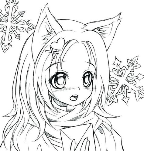 Astonishing Anime Girl Coloring Pages Image Ideas