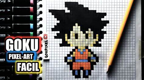 Cómo Dibujar A Goku Pixelart Paso A Paso FÁcil How To Draw Goku NiÑo Youtube