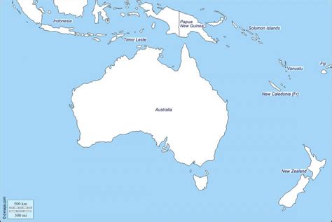 Nueva Zelanda Esquema Del Mapa Mapa De Esquema De Australia Y Nueva