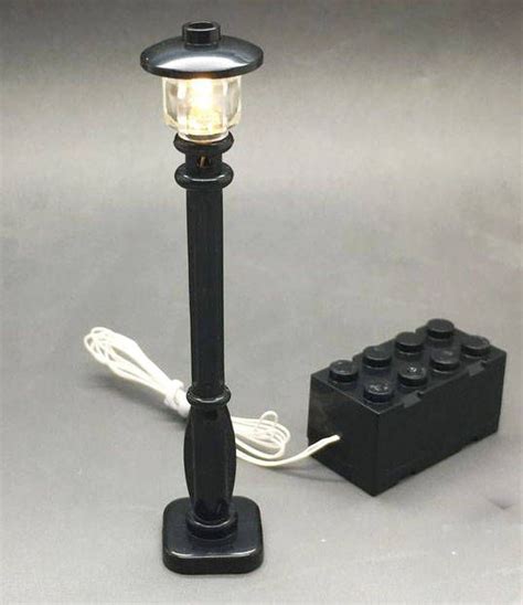 Led Street Lamp For Lego Light Up Lamp Post Light Black Etsy Lamp