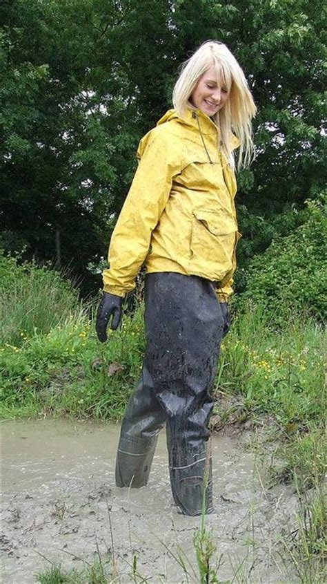 Woman Muddy Wellies Google Search Rainwear Girl Rain Wear Waders