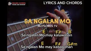 Sa Ngalan Mo Lyrics And Chords Mj Flores Tv Acordes Chordify
