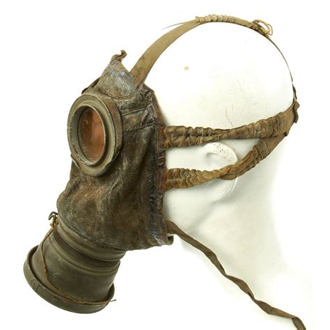 Original Imperial German Wwi Named M1917 Ledermaske Leather Gas Mask W