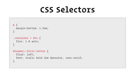 CSS Selectors Color Background And Fonts Cloud2Data