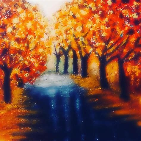 Fall Path Painting By Nancy Daly Fine Art America