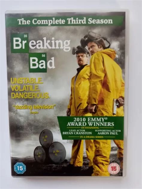 Breaking Bad The Complete Third Season Dvd Boxset Picclick