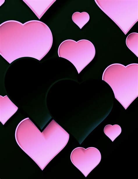 Pink And Black Wallpaper Love