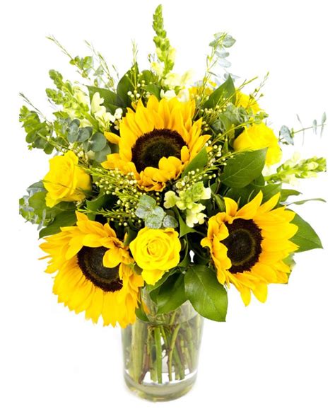 Send love and affection with flowers crafted by our talented floral designers! Sunflower Bouquet - Creams & Yellows | Flowers by Flourish