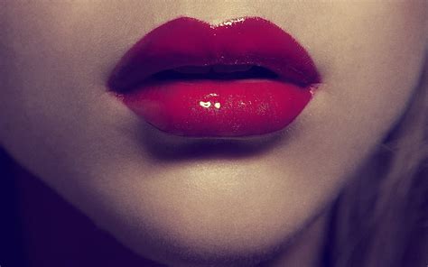 Juicy Lips Red Human Face Face Women Closeup Mouth Open Females