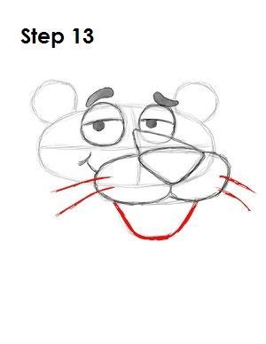 How to Draw Pink Panther Step 13 | Pink panther cartoon, Pink panthers