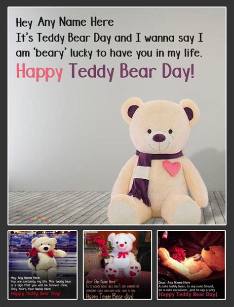 Happy Teddy Day Wishes With Name And Photo Love Messages