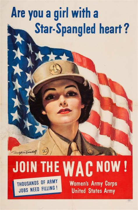 World War Ii Propaganda Posterare You A Girl With A Star Spangled