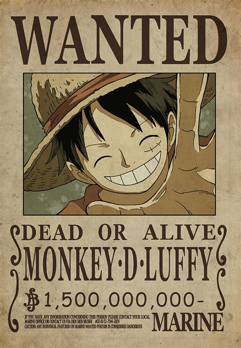 One Piece Wanted Poster Luffy By Niklas Andersen Lupon Gov Ph