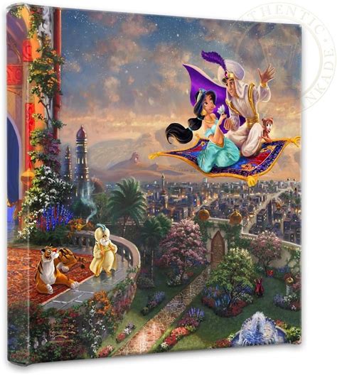Thomas Kinkade Aladdin 14 X 14 Gallery Canvas Wrap Uk