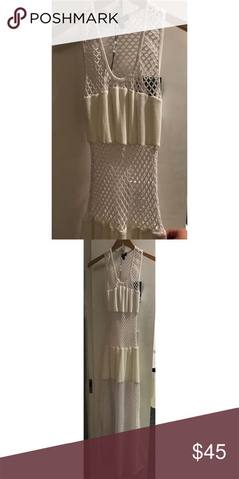 Nwt White Netting Dress Nwt White Netting Dress Size Xs Super