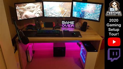 My 2020 Gaming Setup Tour Youtube