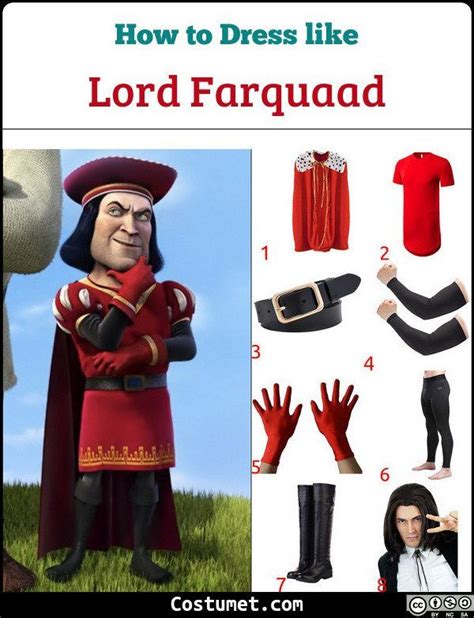Lord Farquaad Shrek Costume For Cosplay Halloween Shrek Costume Lord Farquaad Shrek