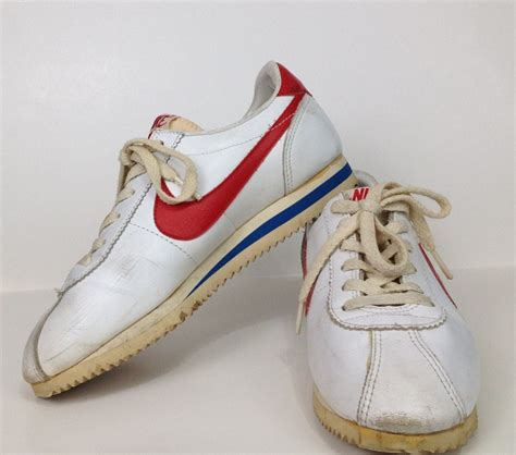 Vintage Nikes 1970s Leather Red Swoosh 75 Nike Cortez Womens