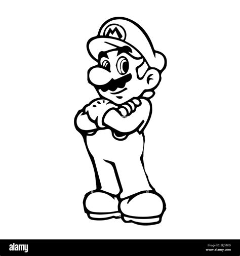 Super Mario Bros Jeu Banque Dimages Noir Et Blanc Alamy