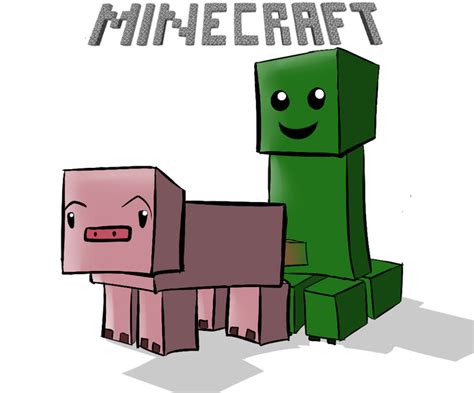 Creeper Cube Minecraft Pig Pig Minecraft Tagme Rule Hq