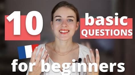 10 BASIC FRENCH QUESTIONS FOR BEGINNERS | LEARN FRENCH - YouTube