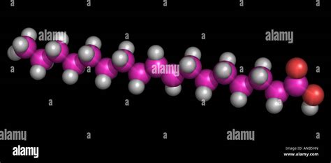 Elaidic Acid Molecule Stock Photo Alamy