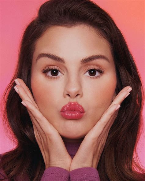 Selena Gomez Rare Beauty Tinted Lip Oil Promotion March 2023 • Celebmafia