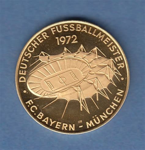Lese die erstaunliche geschichte eines erfolgreichen traders. Gold-Medaille Fussball FC Bayern München Olympiastadion ...