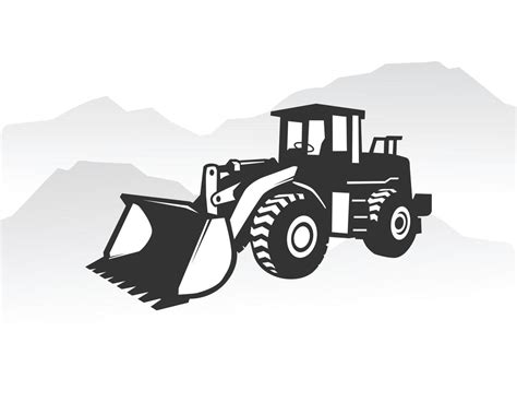 Excavator Loader Logo Template Vector Heavy Equipment Logo Vector For
