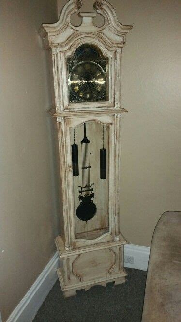 Distressed Grandfather Clock Repurposed Grandfather Clock Clock