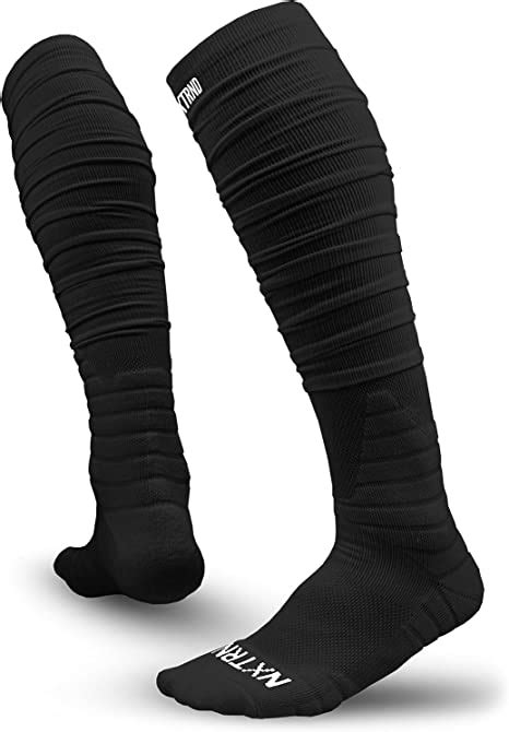 Nxtrnd Xtd Scrunch Football Socks Extra Long Padded Sports Socks For