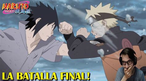 Reacción La Pelea Final De Naruto Y Sasuke 🤜🤛cap 475 476 Primera Vez