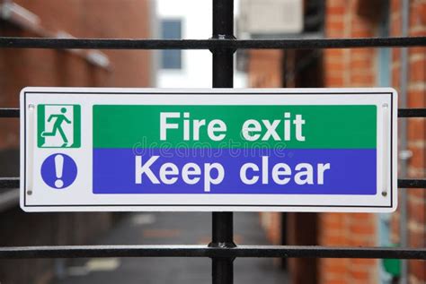 Fire Exit Ladder Outside The Building Stock Image Image Of Fire