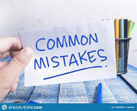 Common Mistakes, Motivational Words Quotes Concept Stock Image - Image ...