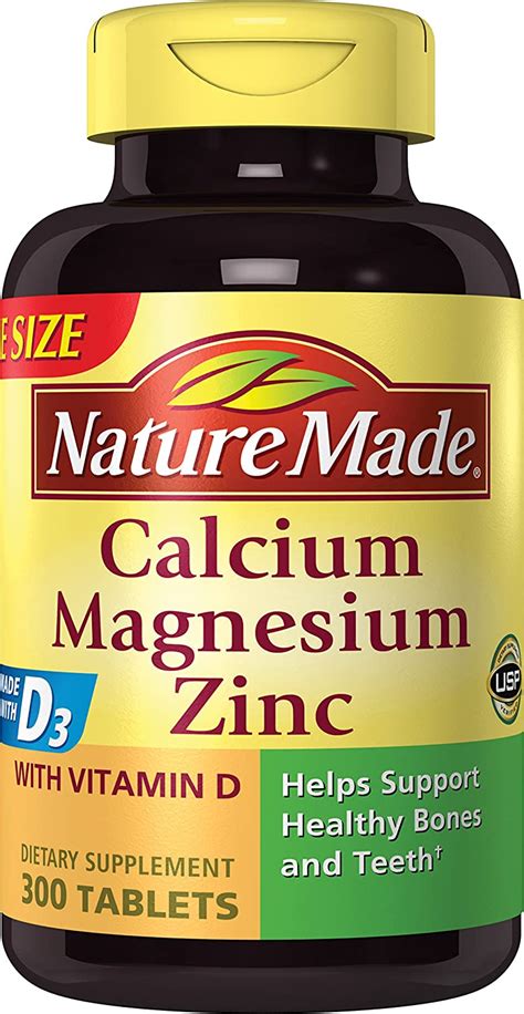 Calcium and vitamin d supplementation in osteoporosis. Nature Made Calcium Magnesium Zinc Tablets with Vitamin D ...