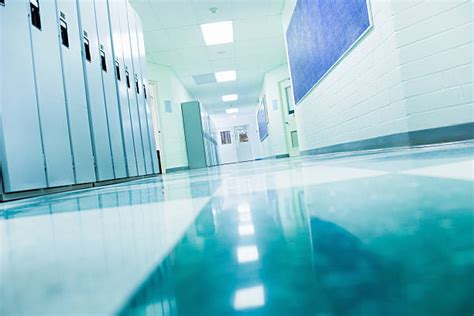 360 School Hallway Low Angle Stock Photos Pictures And Royalty Free